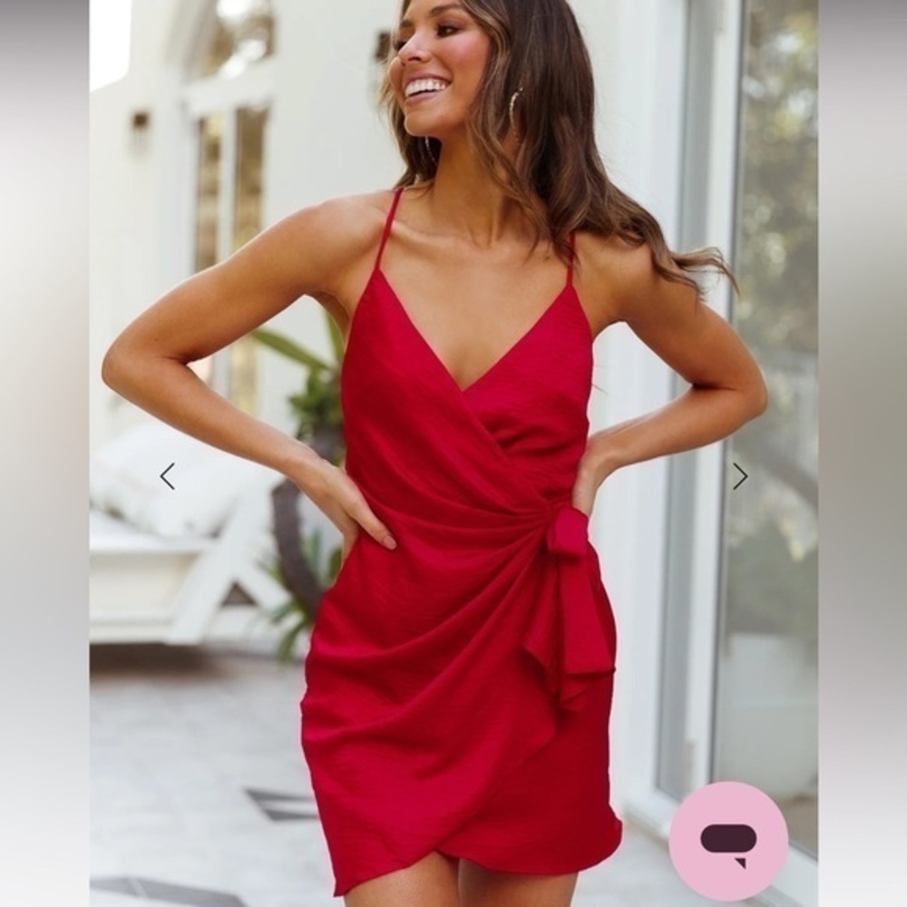 Hello Molly If The Gown Fits Wrap Mini Dress Size 4 NWT